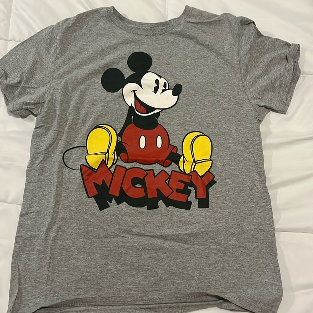 Disney Mickey Mouse, classic short sleeve T-shirt, graphic top Tee